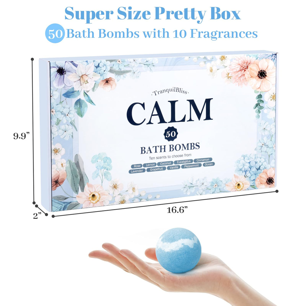 TranquilBliss individually wrapped bath bombs in moisture-resistant paper for freshness
