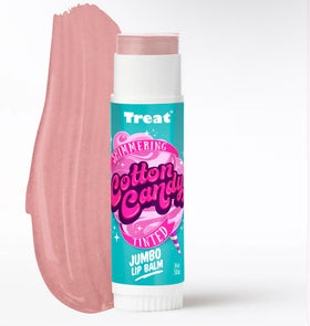 Treat jumbo cheek swatch showing Treat blush effect for healthy glow
