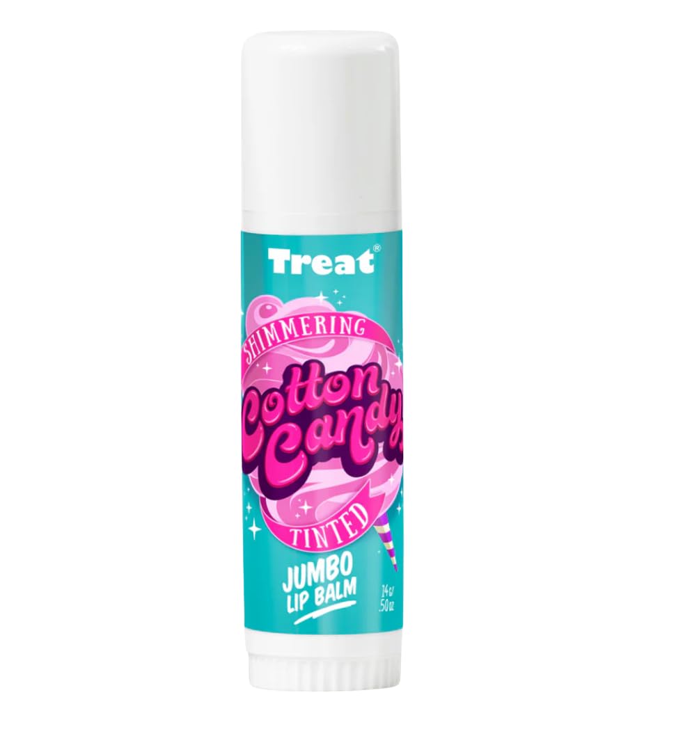 Treat jumbo front packaging showing cotton candy tint and benefit hydration