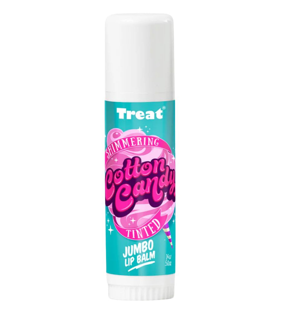 Treat jumbo front packaging showing cotton candy tint and benefit hydration