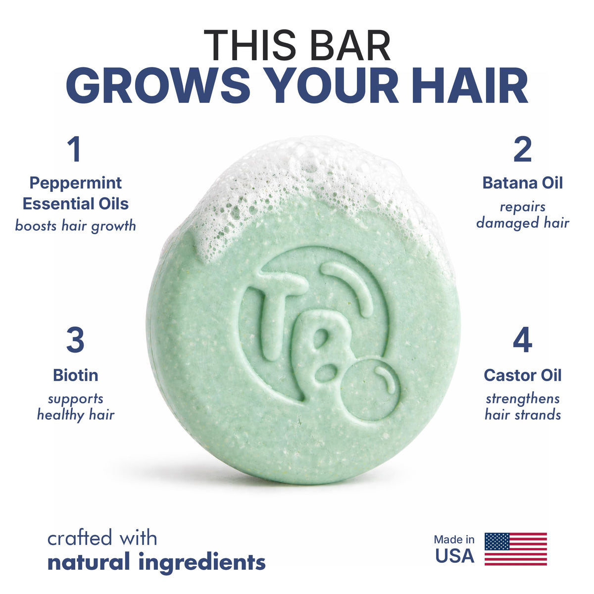Tree Bottle lather in hands illustrating easy foaming and clean rinse