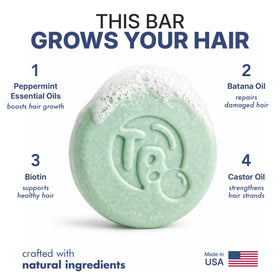 Tree Bottle lather in hands illustrating easy foaming and clean rinse