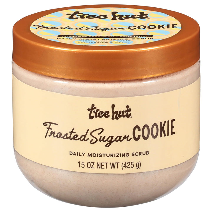 Tree Hut front jar showing label and bakery-inspired scent benefit