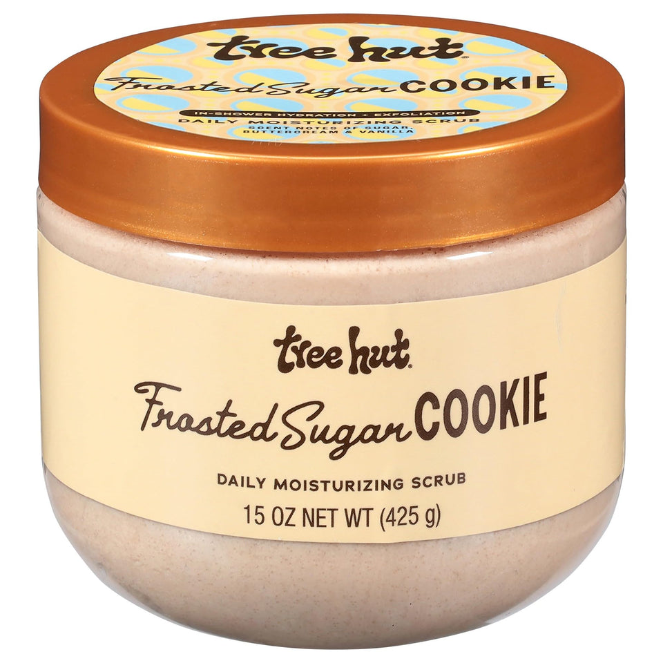 Tree Hut front jar showing label and bakery-inspired scent benefit