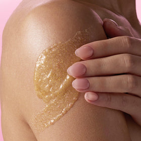 Tree Hut scrub on hand demonstrating smooth application and hydration benefit
