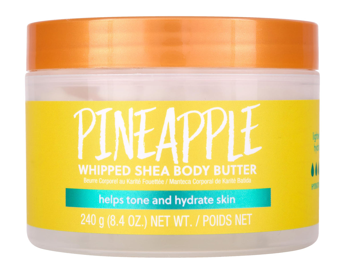 Tree Hut jar front view showing pineapple fragrance and lightweight hydration