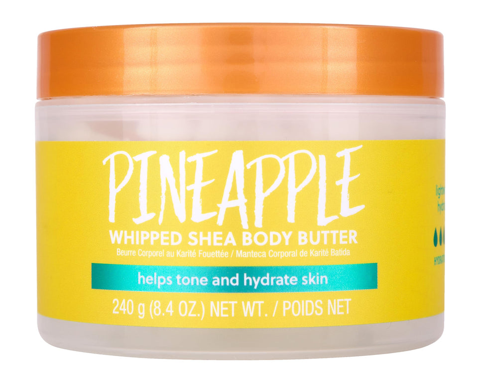 Tree Hut jar front view showing pineapple fragrance and lightweight hydration