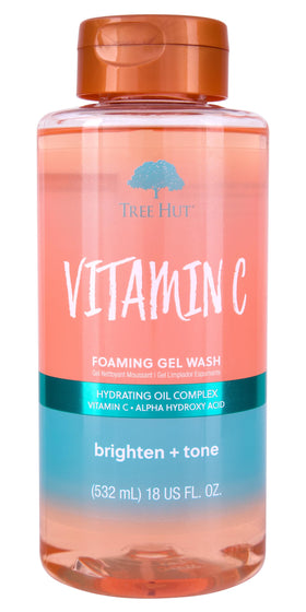 Tree Hut front bottle showing label and citrus scent for uplifting showers