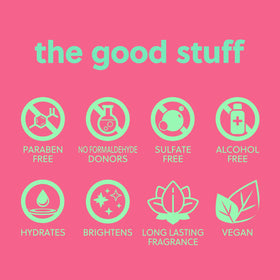 Tree Hut label ingredient close-up highlighting vegan collagen and shea butter benefits