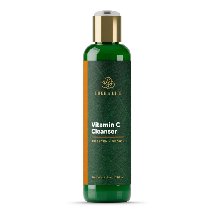 Tree of Life Beauty front label of vitamin C cleanser shows product benefits