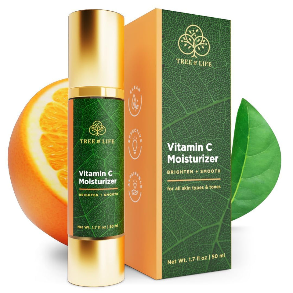 Tree of Life Beauty front pump bottle showing sleek dispenser and easy dosing benefit