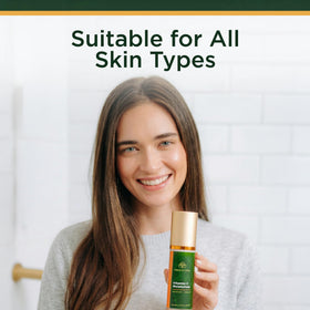 Tree of Life Beauty label closeup showing ingredient list and dermatologist-tested benefit