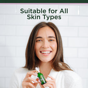 Tree of Life close-up label showing active ingredients and dermatologist-tested claim