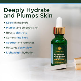 Tree of Life close-up texture of serum to show lightweight, fast-absorbing consistency