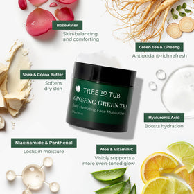 Tree To Tub hyaluronic acid visual emphasizing moisture retention benefit