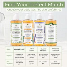 Tree To Tub label closeup highlighting organic aloe and ingredient transparency