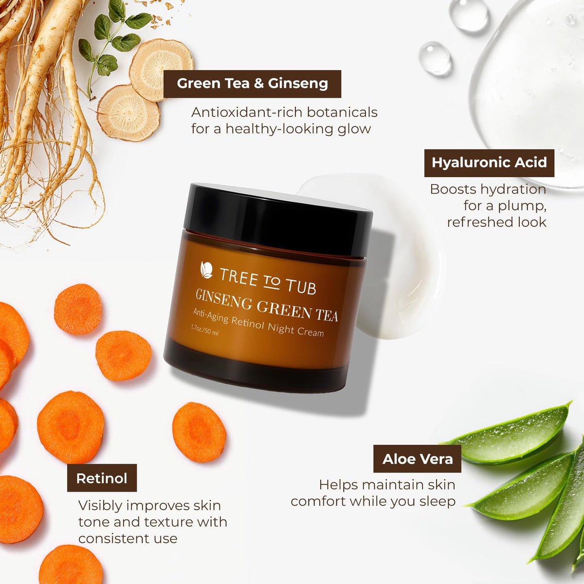 Tree To Tub product label close-up emphasizing natural ingredients and transparency