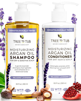 Tree To Tub front packaging showing lavender duo and natural benefits