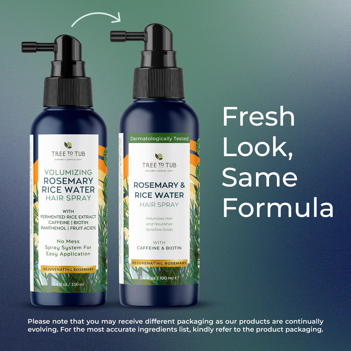 Tree To Tub bottle on bathroom shelf styling-ready daily care