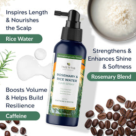Tree To Tub mist on damp hair for quick refresh and cooling