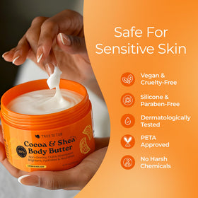Tree To Tub label close-up listing gentle botanicals and clean formulation