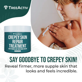 TreeActiv open jar with visible label and stirred cream, indicates easy recombine