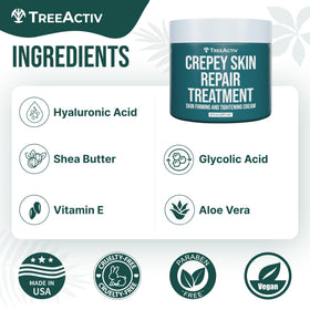 TreeActiv jar beside hand for scale, illustrates 8 oz size and long lasting use