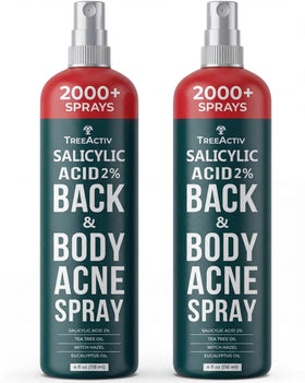 TreeActiv front packaging showing bottle and brand for clear bacne care