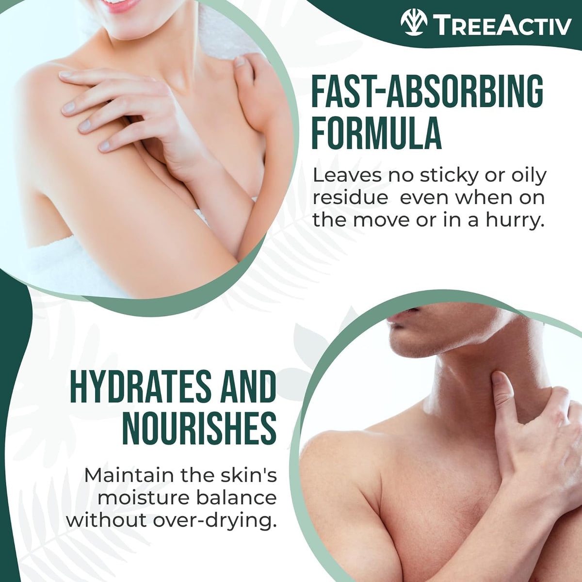 TreeActiv tea tree and aloe ingredient focus providing soothing clarity