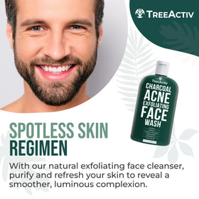 TreeActiv lifestyle image of woman washing face, demonstrating effective daily cleansing