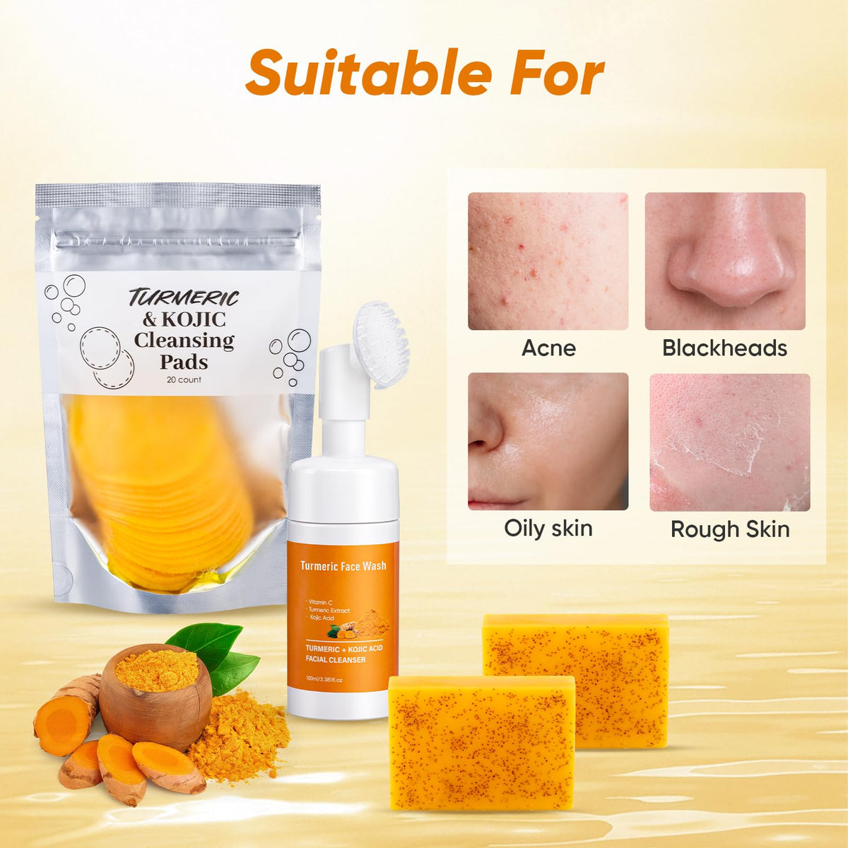 Treeroot lifestyle bathroom scene displaying set ready for daily skincare ritual