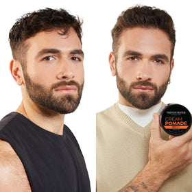 TRENDSTARTER close-up texture of creamy pomade highlighting easy spreadability