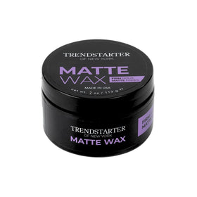 TRENDSTARTER front jar view showing compact 2oz design and matte styling benefit