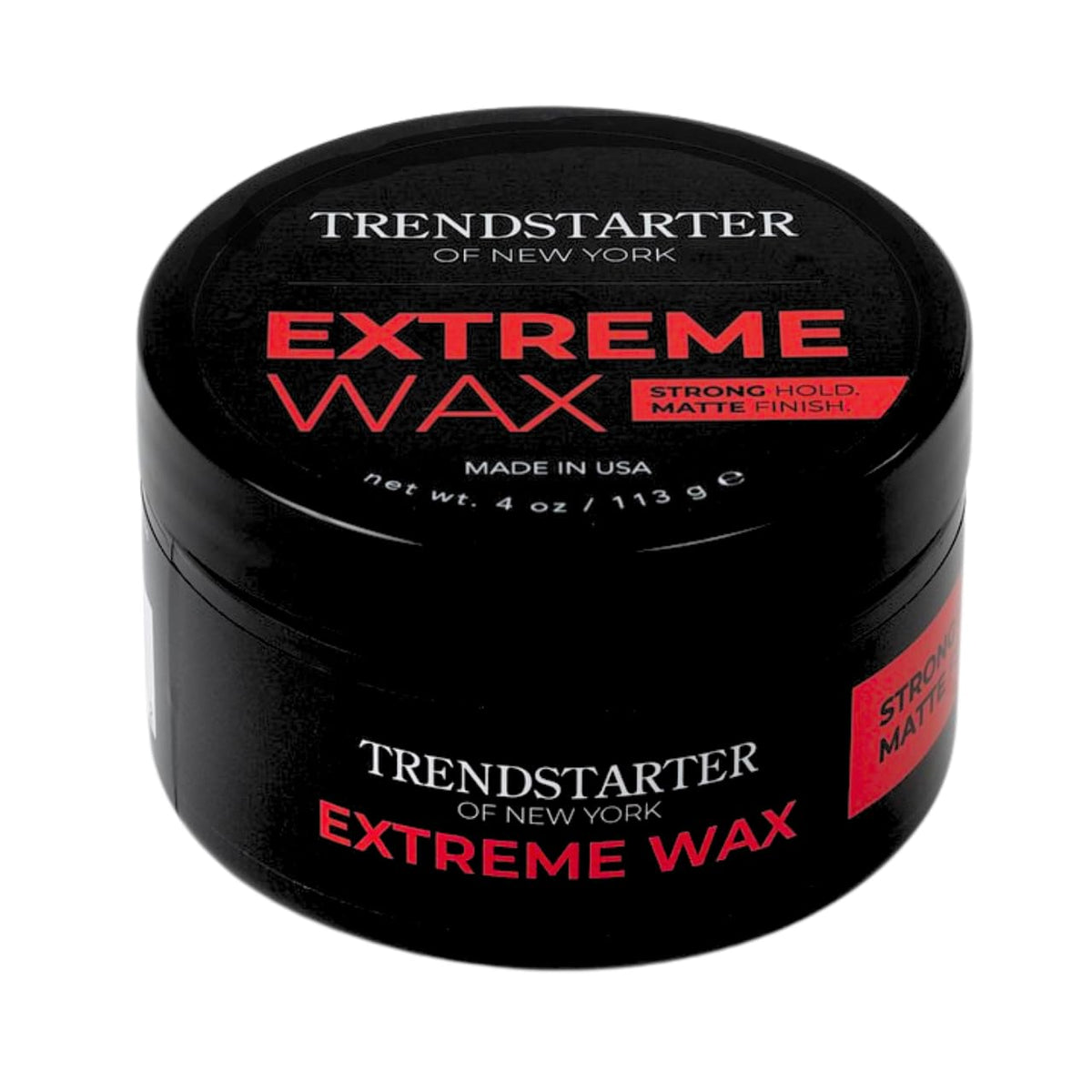 TRENDSTARTER jar front view showing matte packaging and product identity