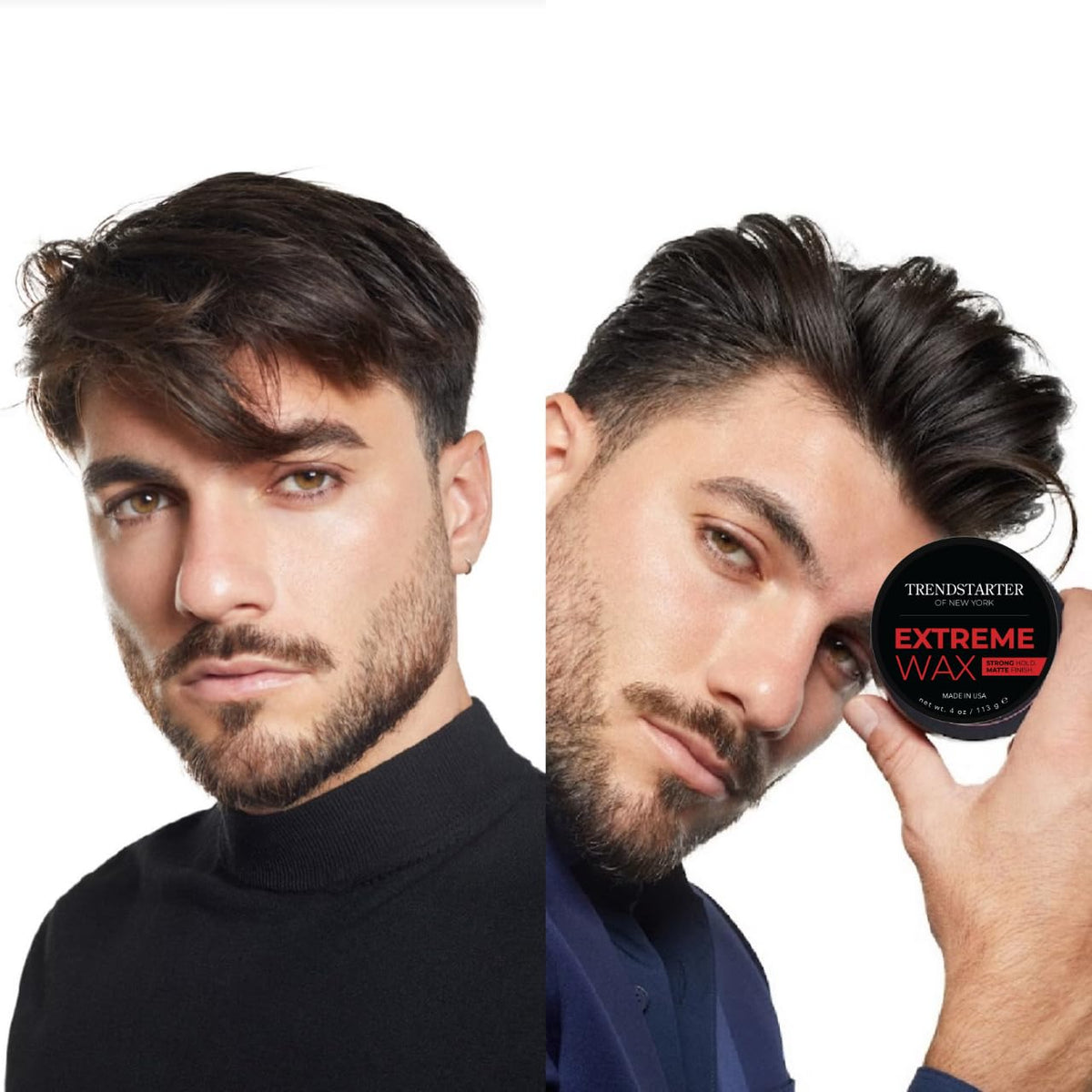 TRENDSTARTER close-up of wax texture highlighting matte, workable finish