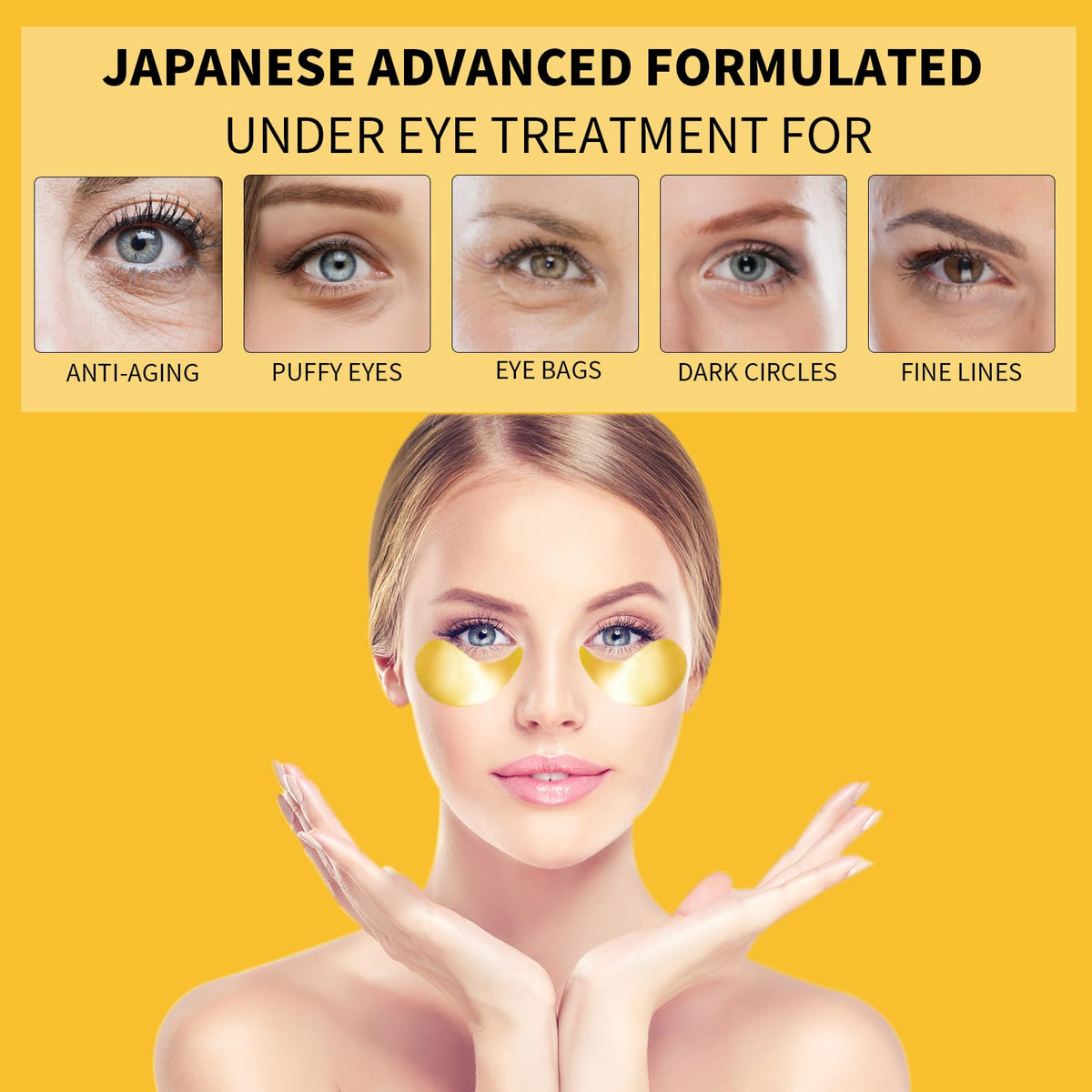 Treondexir close-up of gold gel patch texture highlighting smooth serum delivery