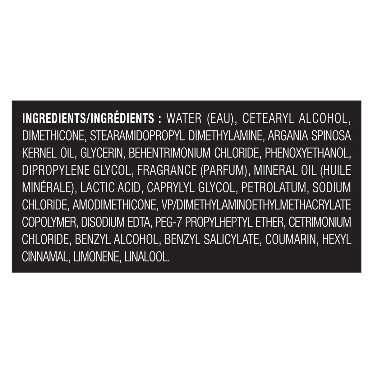 TRESemmé label close-up showing usage directions and benefits