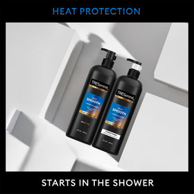 TRESemmé product being applied in shower, supports easier styling post‑wash