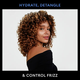TRESemmé before after split image showing reduced frizz and smoother finish