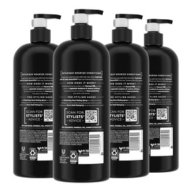 TRESemmé back label with ingredients and product claims for transparency