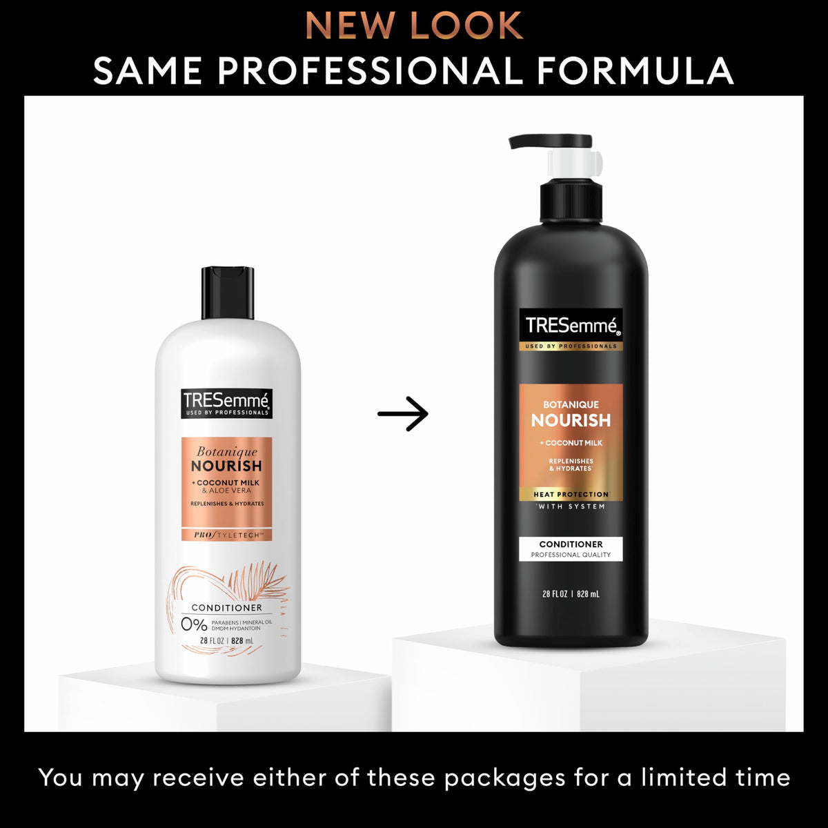 TRESemmé conditioner texture on hand showing creamy, hydrating formula