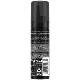 TRESemmé close-up of can nozzle highlighting easy spray and mess-free use