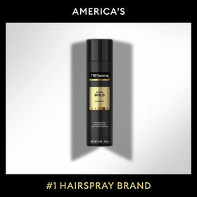 TRESemmé nozzle spray mist showing fine application for even hold