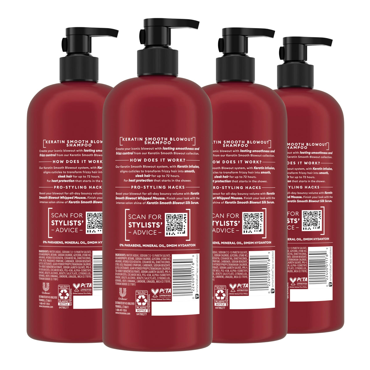 TRESemmé keratin-infused texture close-up highlighting smoothing benefits