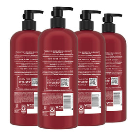 TRESemmé keratin-infused texture close-up highlighting smoothing benefits