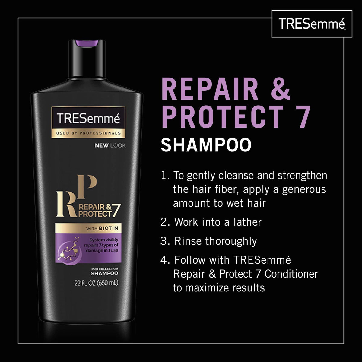 TRESemmé conditioner cream closeup showing smoothing hydration benefit