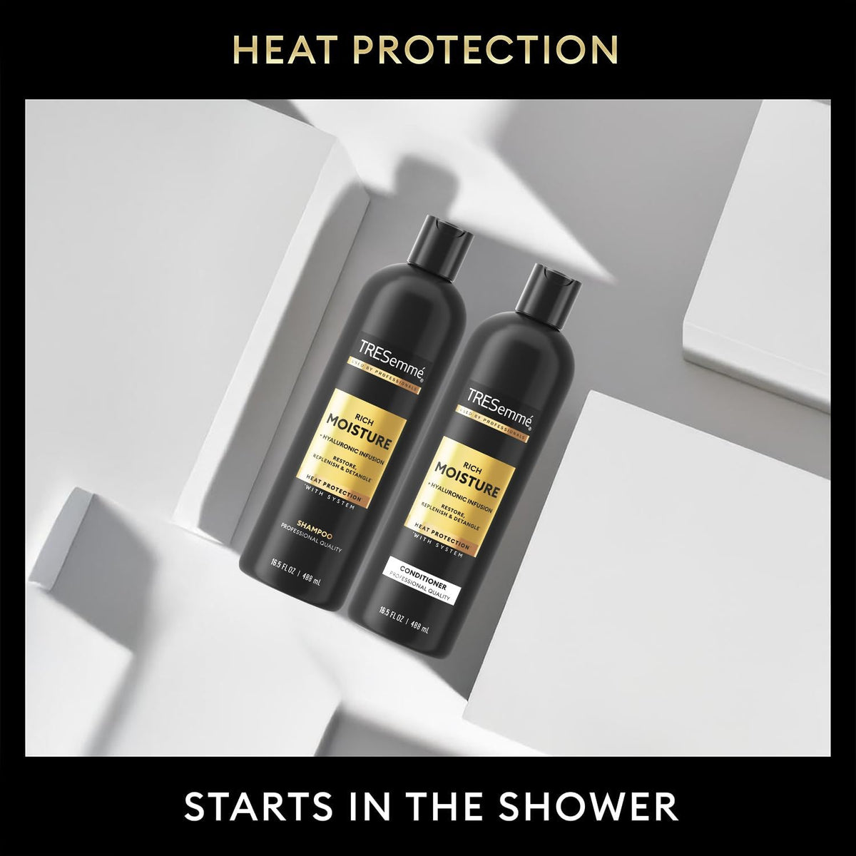 TRESemmé conditioner creamy texture close-up for smoother detangling