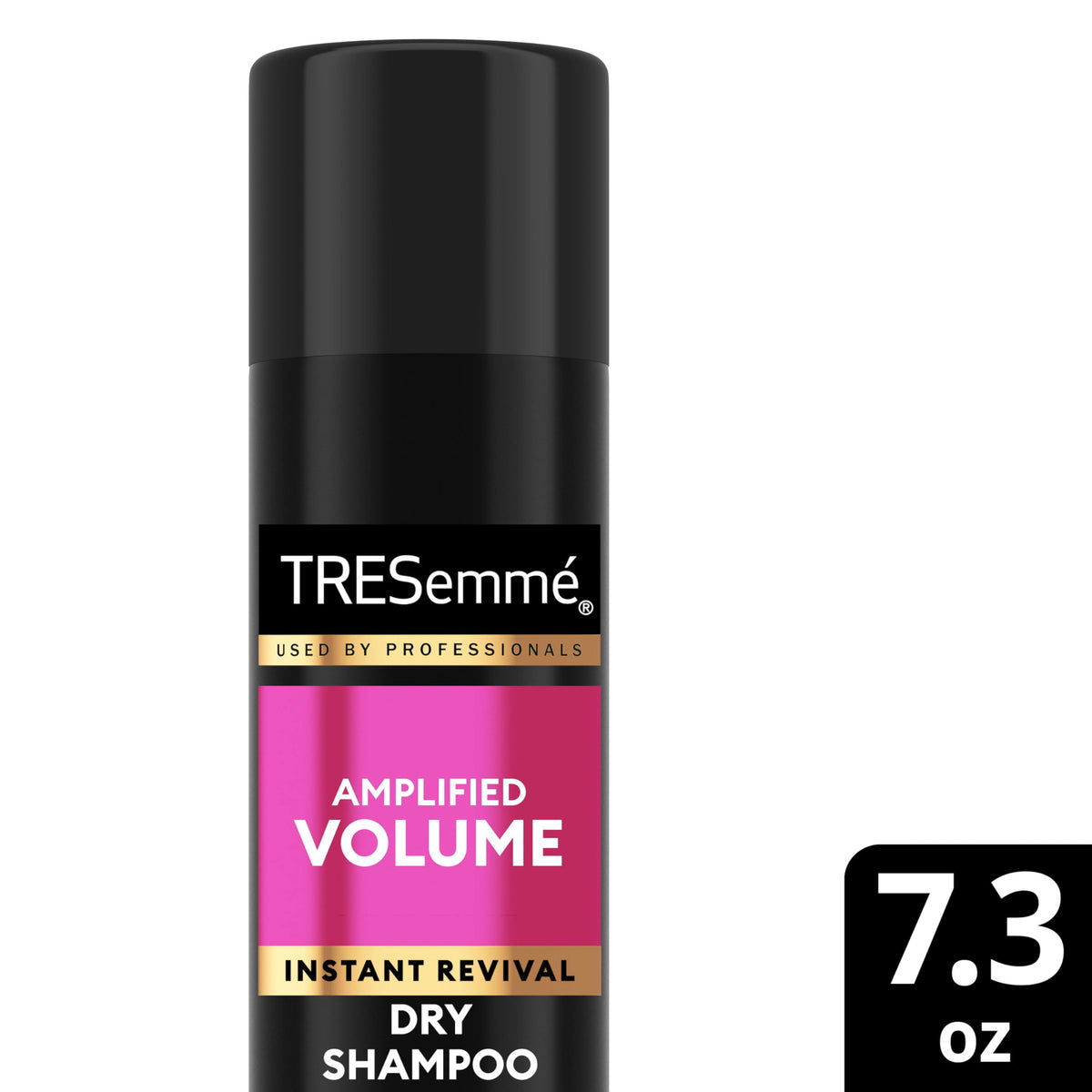 TRESemmé product sprayed into roots demonstrating instant oil absorption benefit