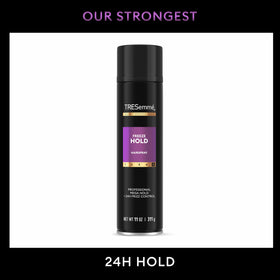 TRESemmé freeze hold close spray mist delivering fast, uniform setting