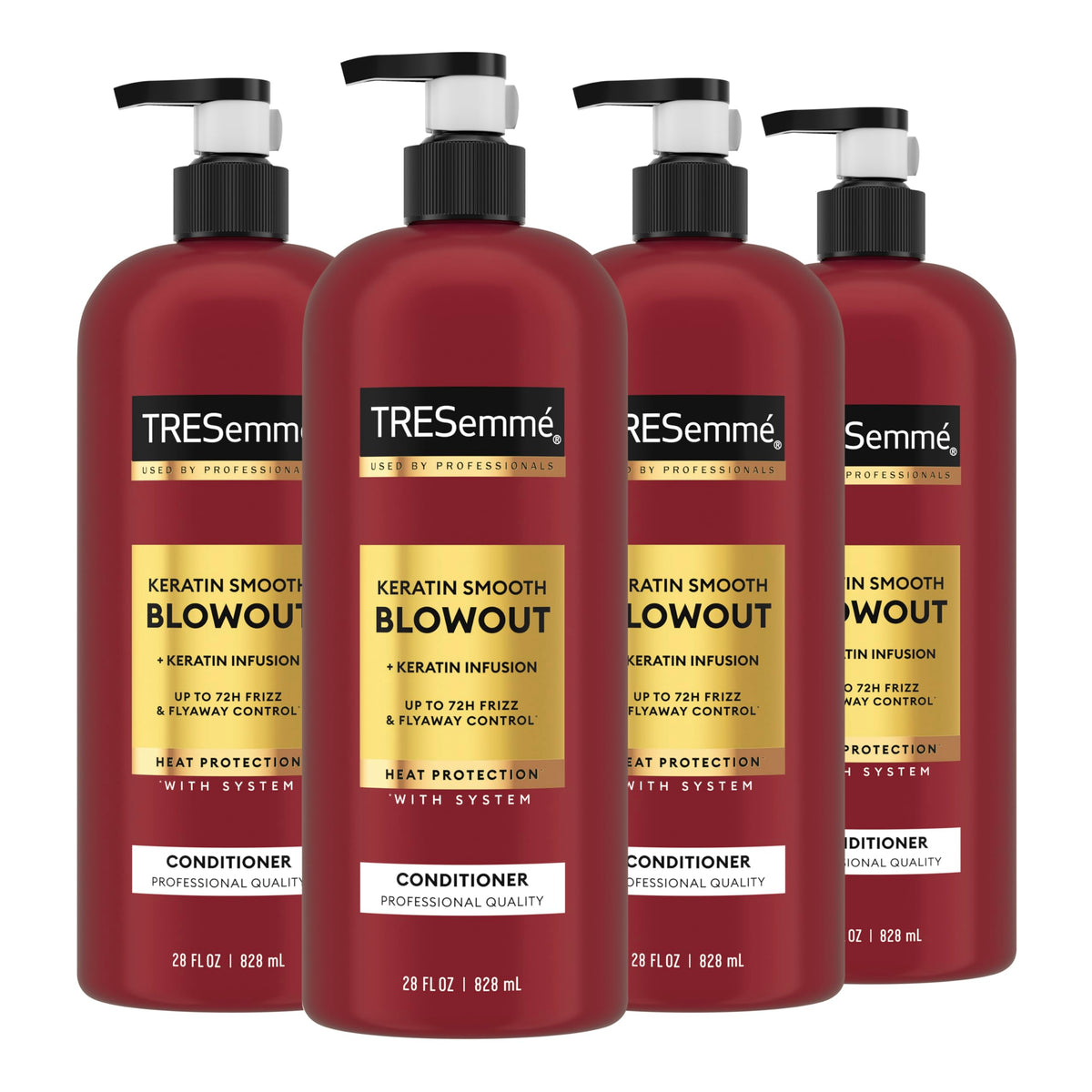 TRESemmé front packaging showing 28 fl oz bottle and product name for clarity